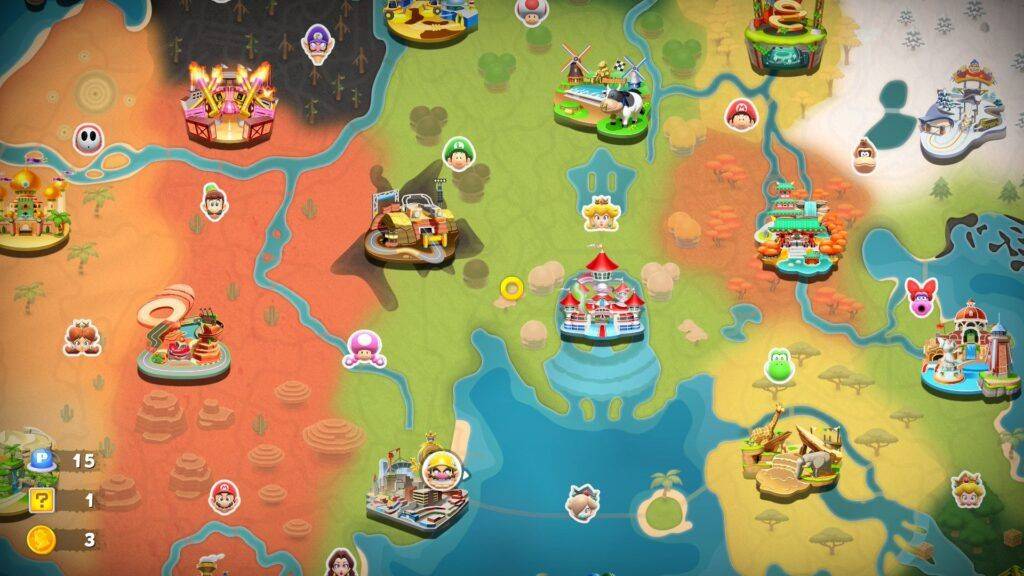 Mario Kart World - Um mapa gigante, mas nenhuma indicação de onde há mais desafios ou colecionáveis.