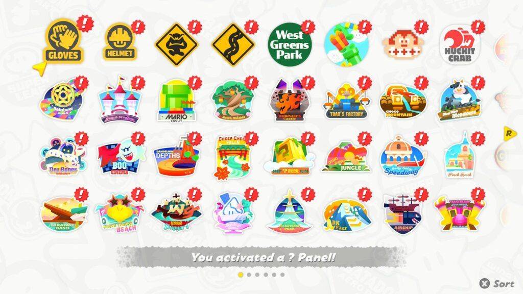 Mario Kart World - Stickers são as únicas recompensas por explorar o mundo aberto.